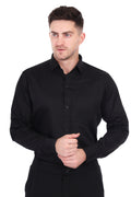 Men's Formal Black Shirt - Premium Cotton Shirt