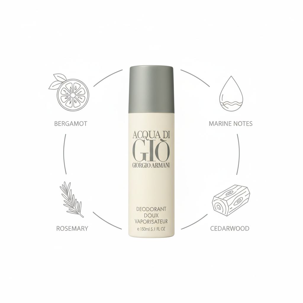 Acqua di Gio Deodorant Ingredient Infographic